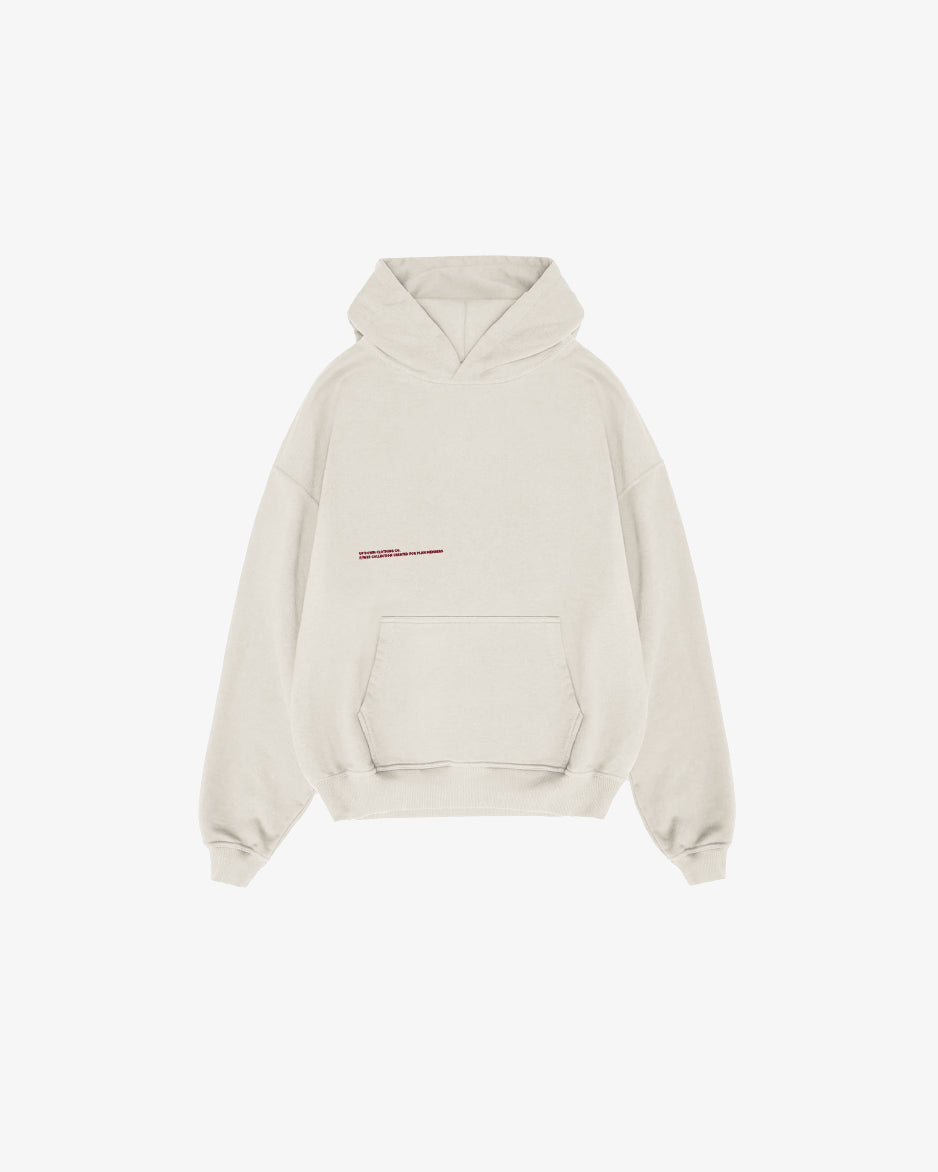 HOODIE PLAN MEMBER — CRÈME