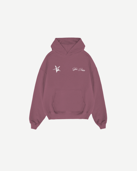 HOODIE STARS — BERRY