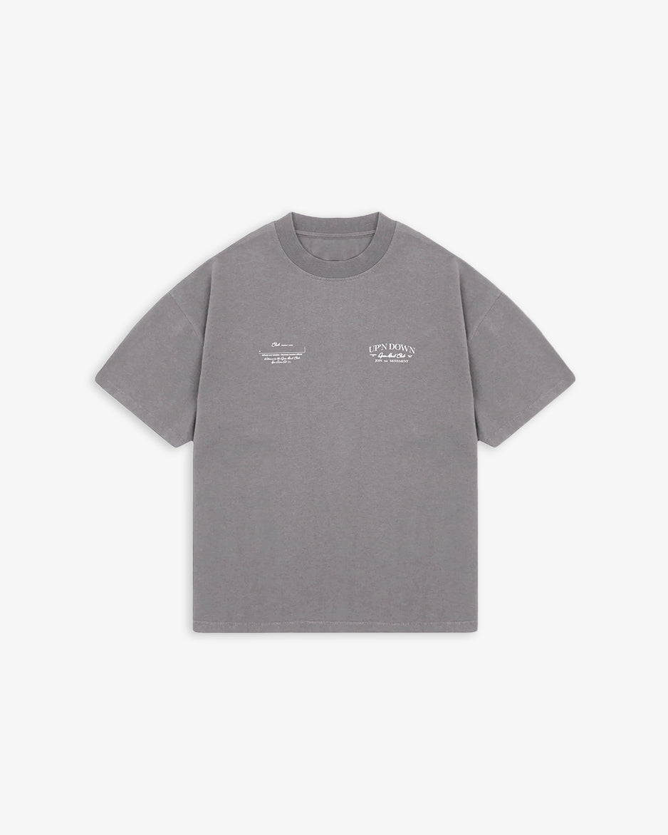 T-SHIRT OVERSIZED CLASSIC — CHARCOAL
