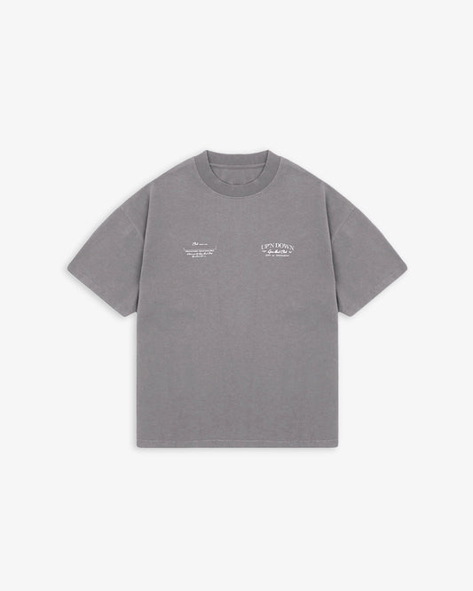 T-SHIRT OVERSIZED CLASSIC — CHARCOAL