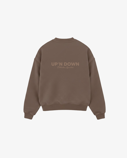 CREWNECK SIGNATURE — BRUN