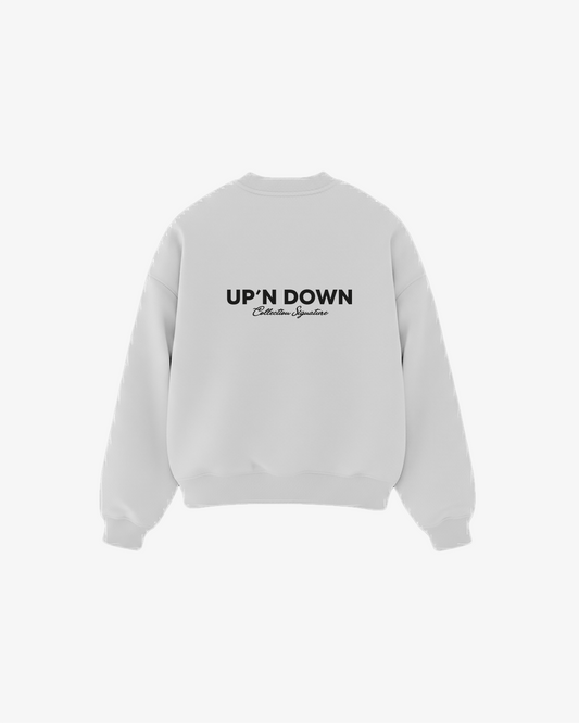 CREWNECK SIGNATURE — GRIS CENDRÉ