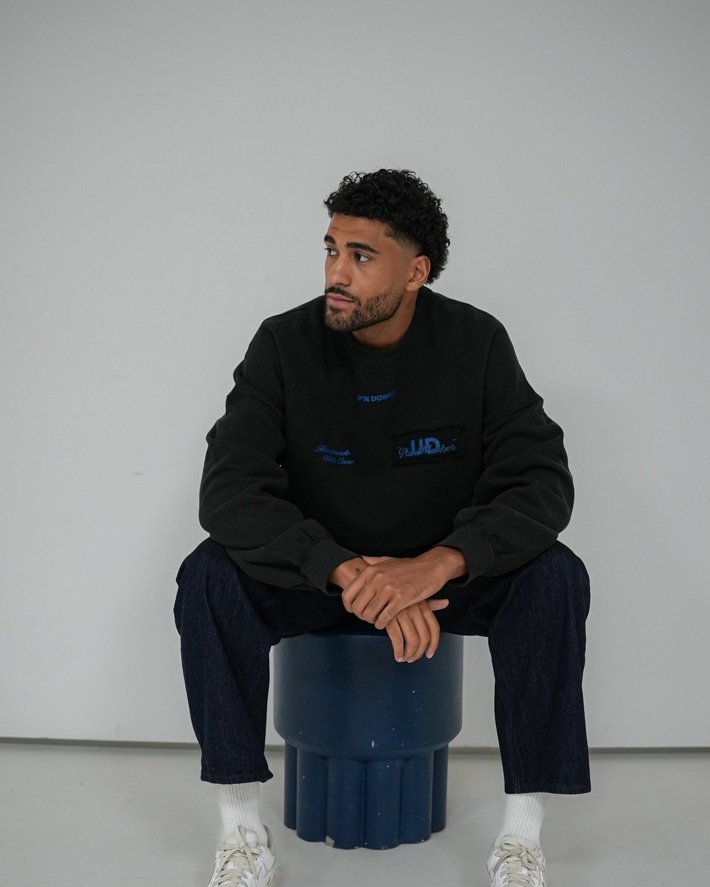 CREWNECK HANDMADE — NOIR