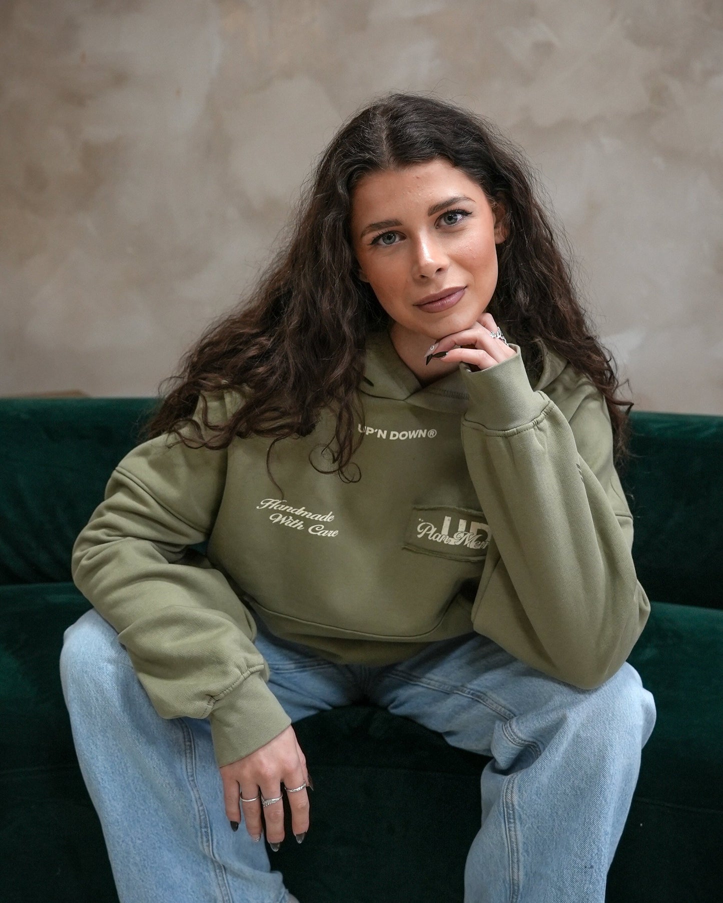 HOODIE HANDMADE — KAKI
