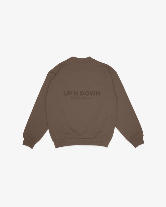 CREWNECK SIGNATURE — BRUN