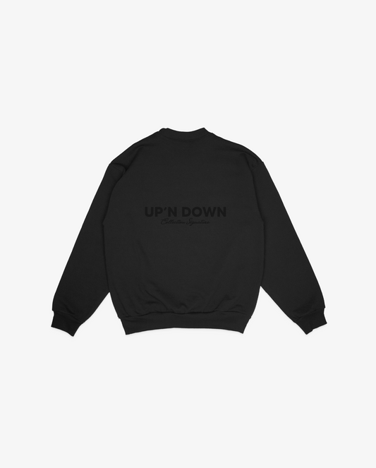 CREWNECK SIGNATURE — NOIR