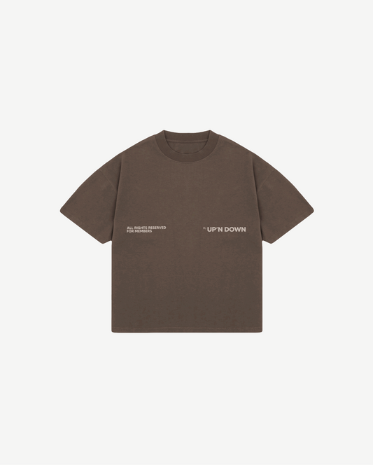 T-SHIRT OVERSIZED PM - BRUN