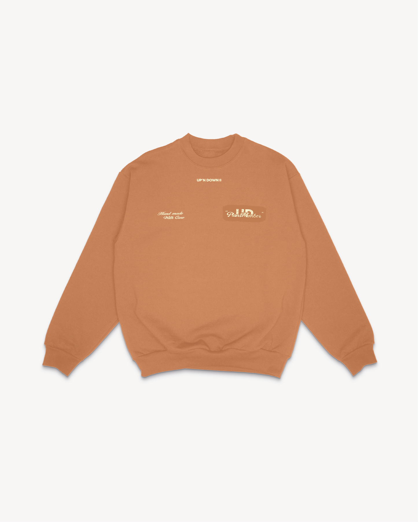 CREWNECK HANDMADE — OCRE