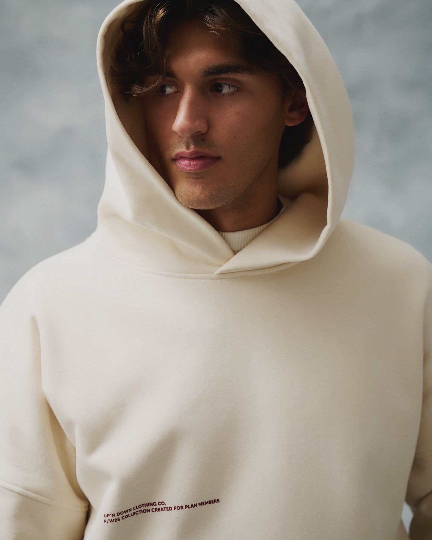 HOODIE PLAN MEMBER — CRÈME