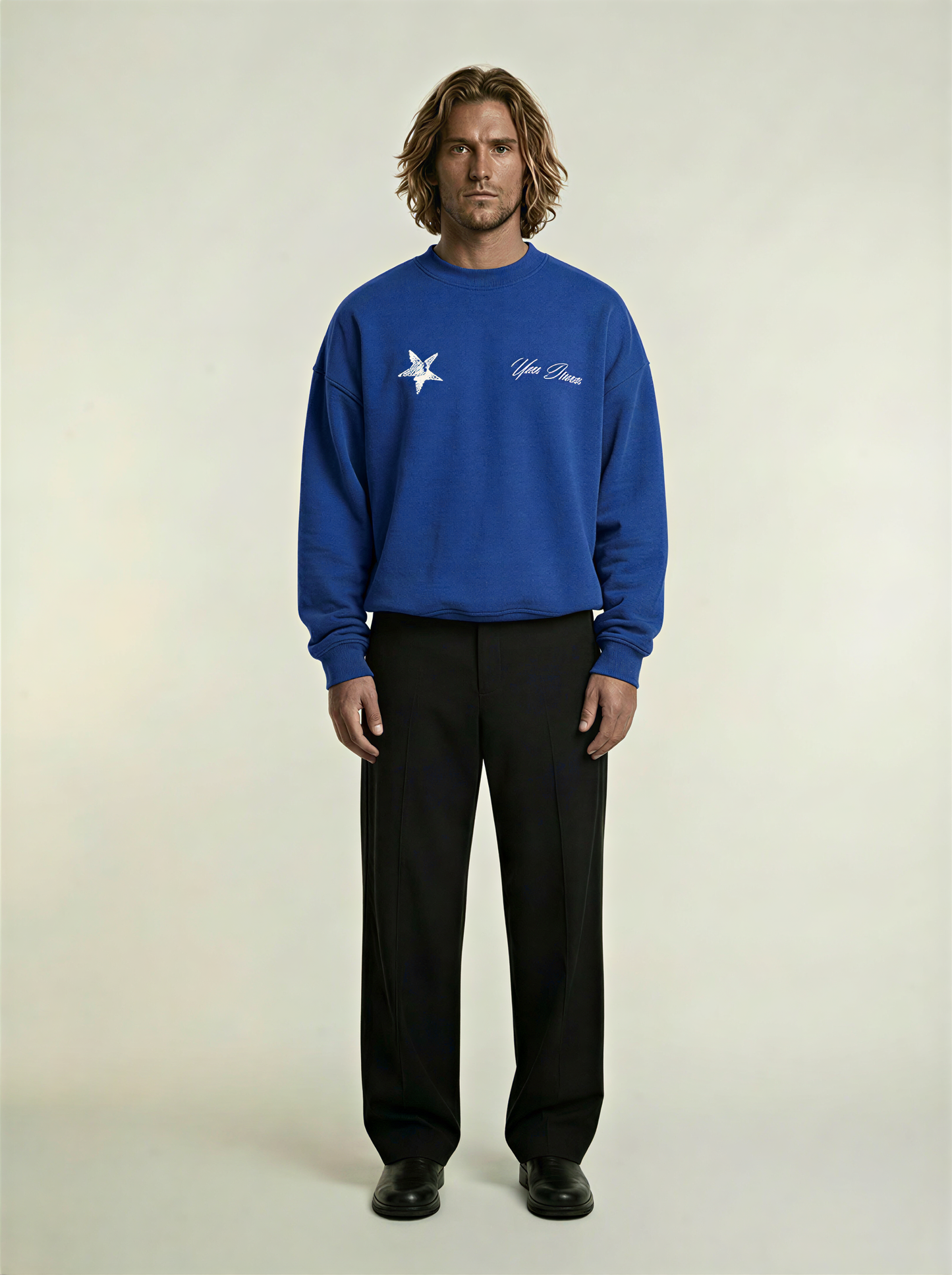 CREWNECK STARS — ROYAL