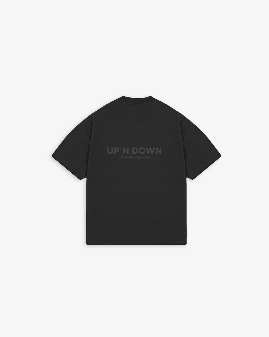 T-SHIRT OVERSIZED SIGNATURE — NOIR