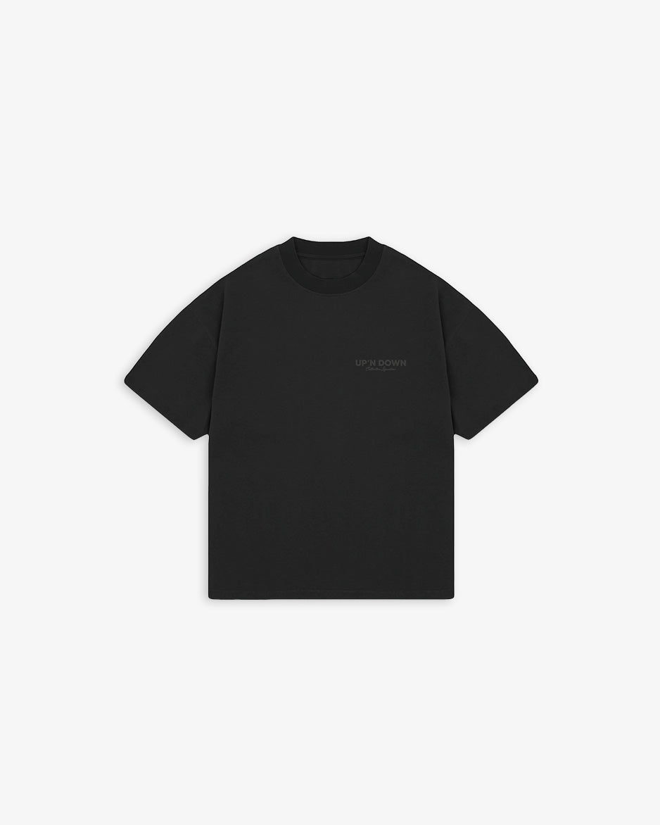 T-SHIRT OVERSIZED SIGNATURE — NOIR