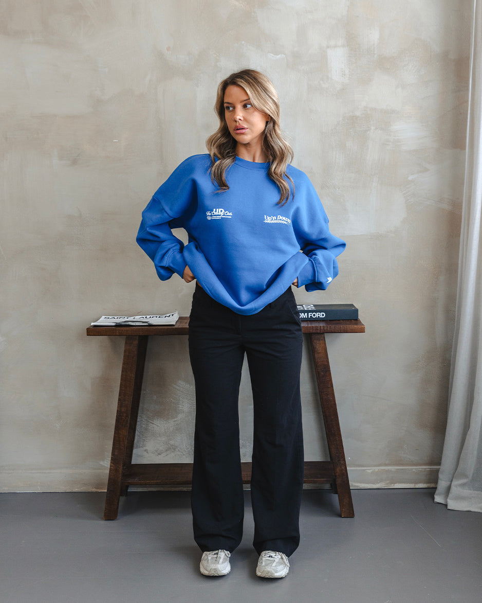 CREWNECK COUNTRY CLUB — BLEU