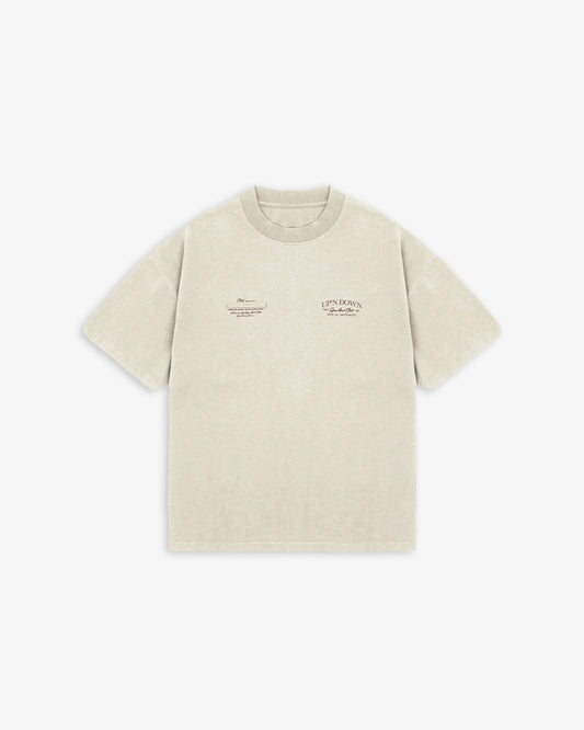 T-SHIRT OVERSIZED CLASSIC — BONE