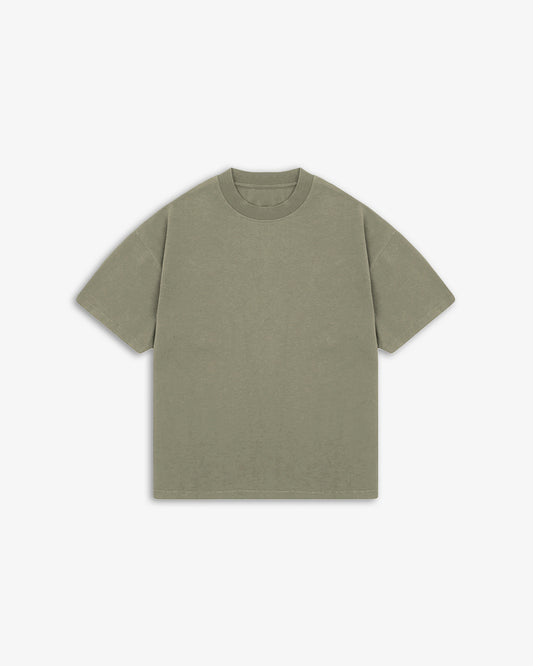 T-SHIRT OVERSIZED STUDIO — KAKI