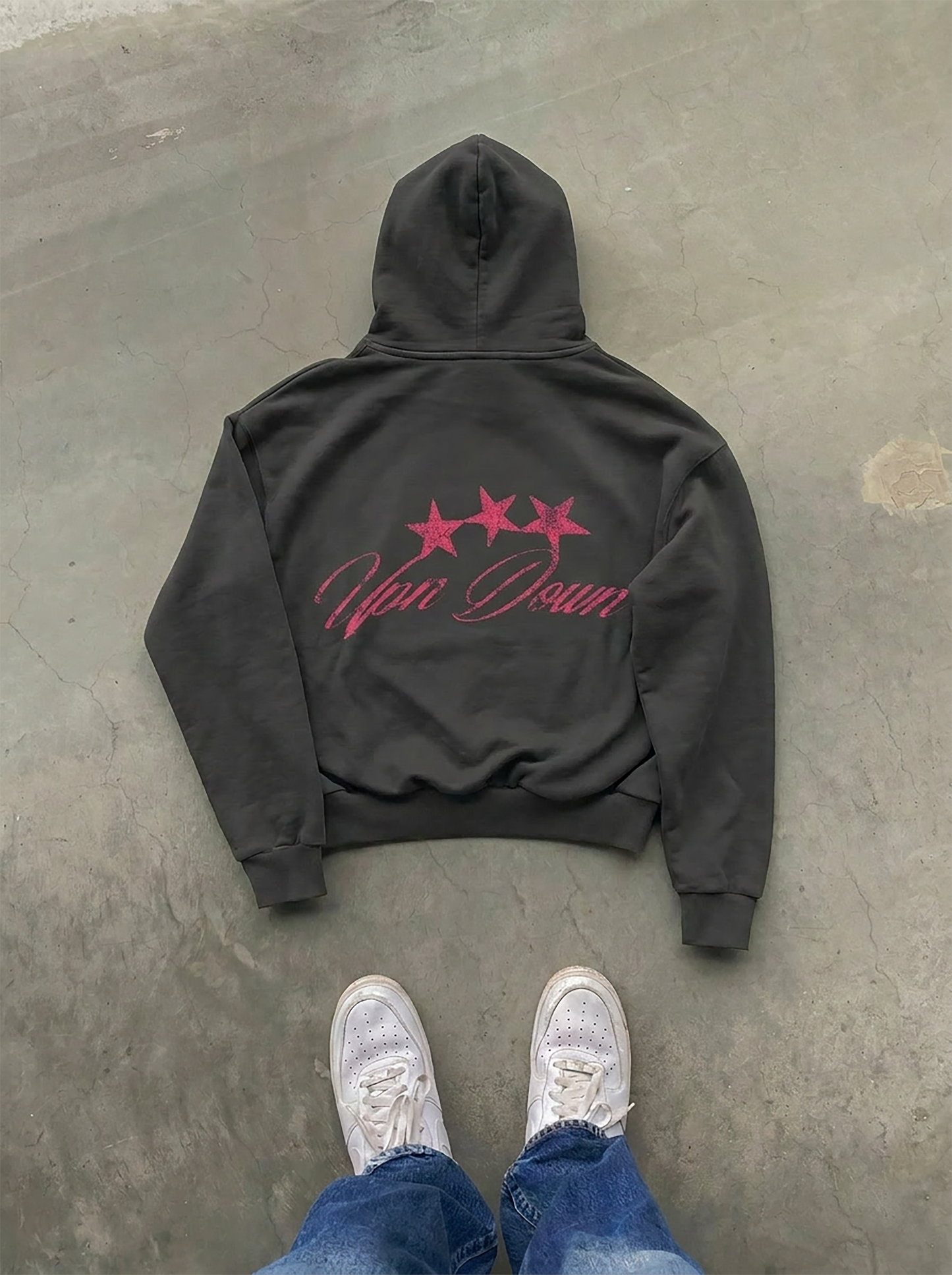 HOODIE STARS — CHARBON