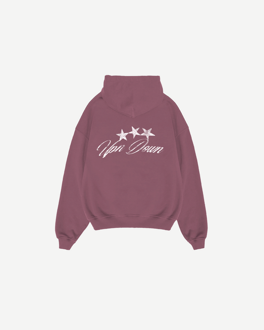 HOODIE STARS — BERRY