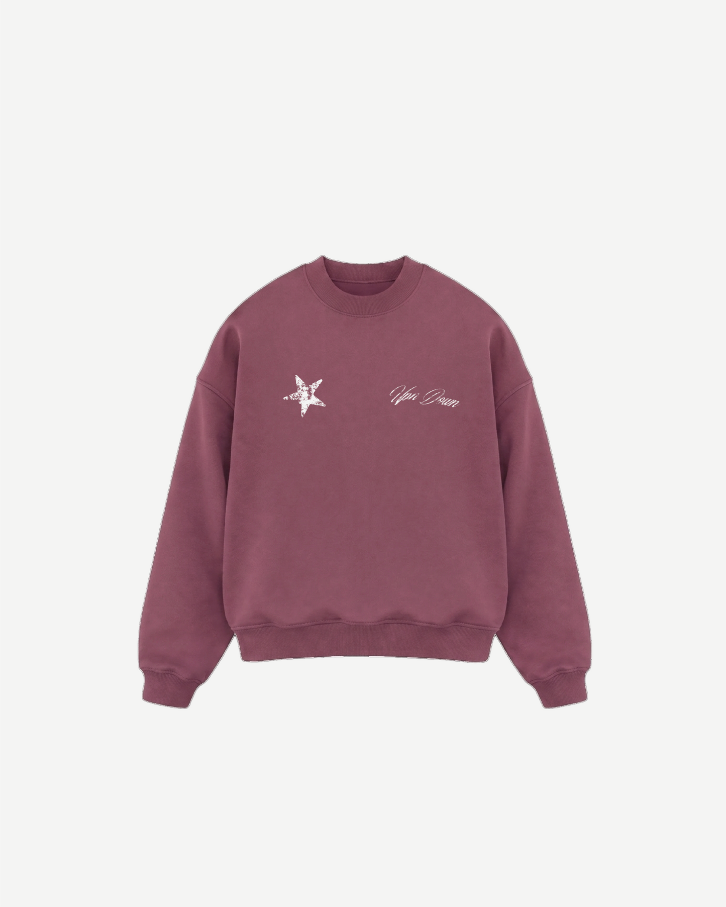 CREWNECK STARS — BERRY