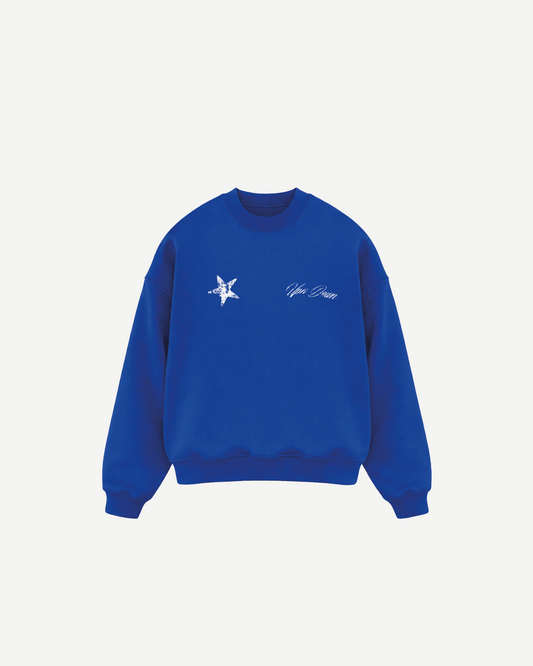 CREWNECK STARS — ROYAL