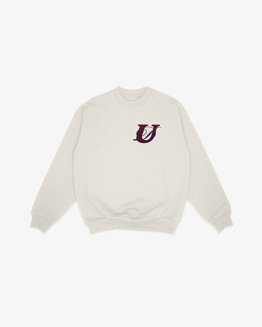 CREWNECK LUXURY — CRÈME