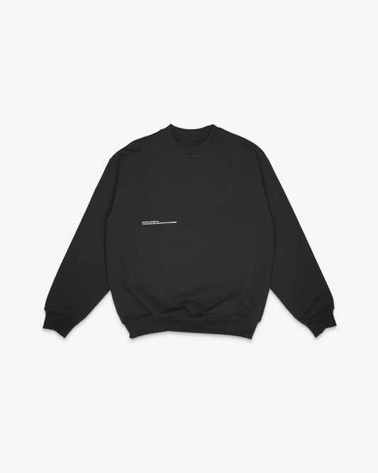CREWNECK PLAN MEMBER — NOIR