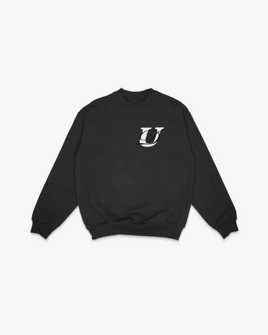 CREWNECK LUXURY — NOIR