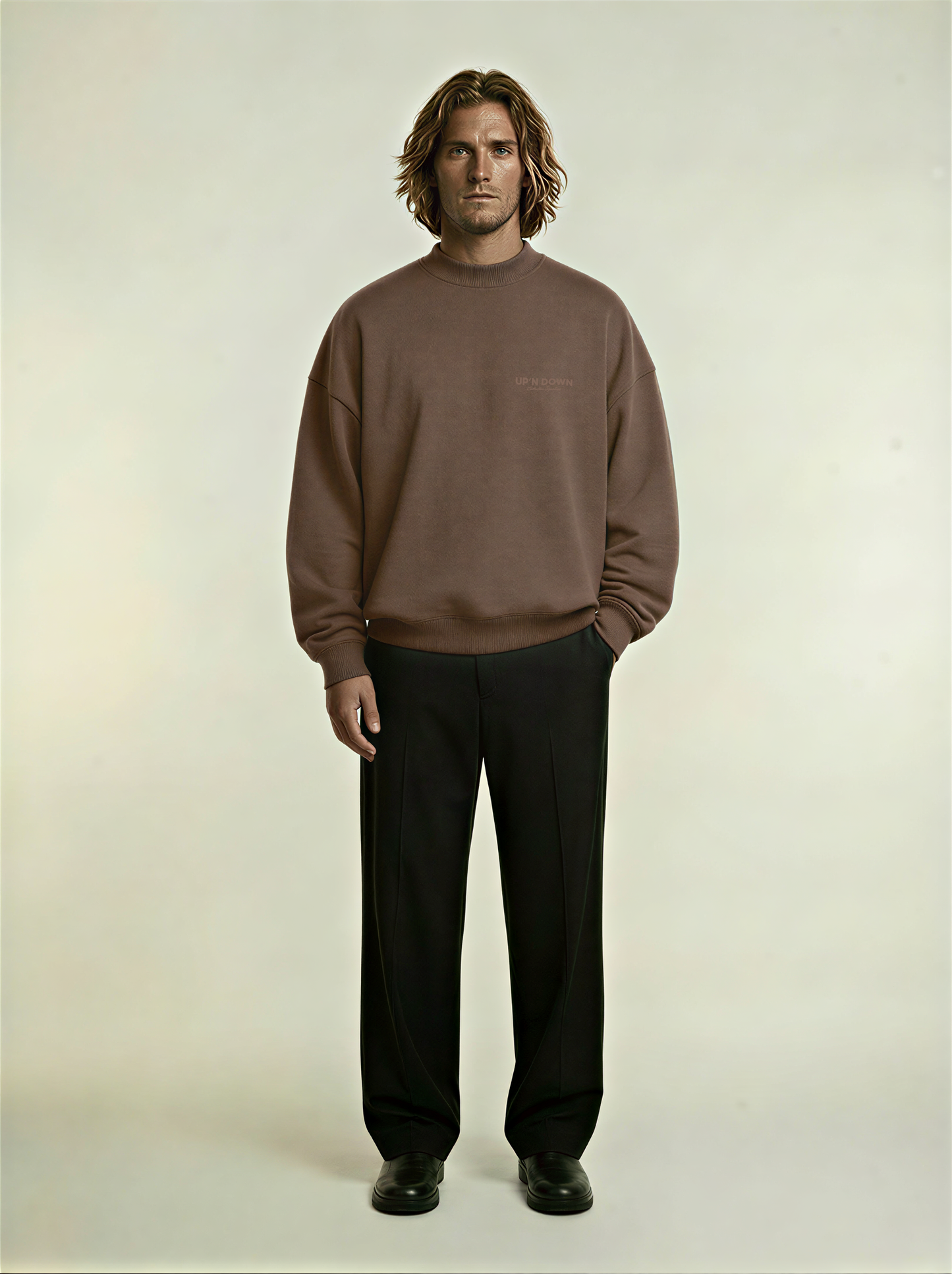CREWNECK SIGNATURE — BRUN