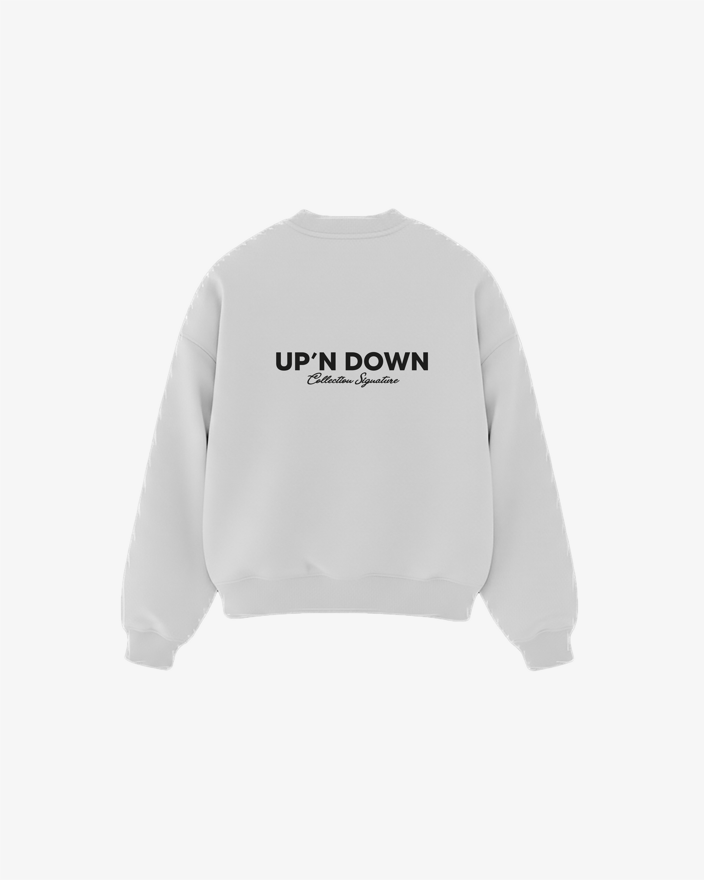 CREWNECK SIGNATURE — GRIS CENDRÉ