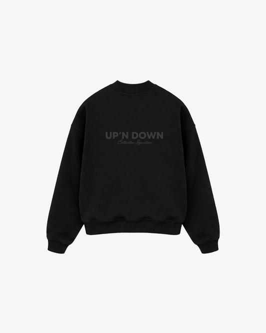 CREWNECK SIGNATURE — NOIR