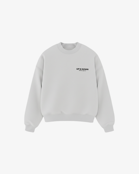CREWNECK SIGNATURE — GRIS CENDRÉ