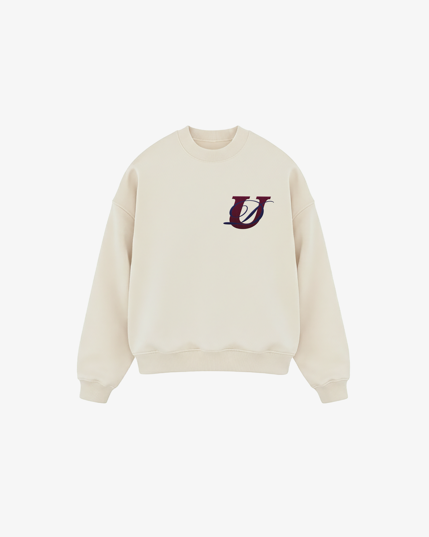 CREWNECK LUXURY — CRÈME