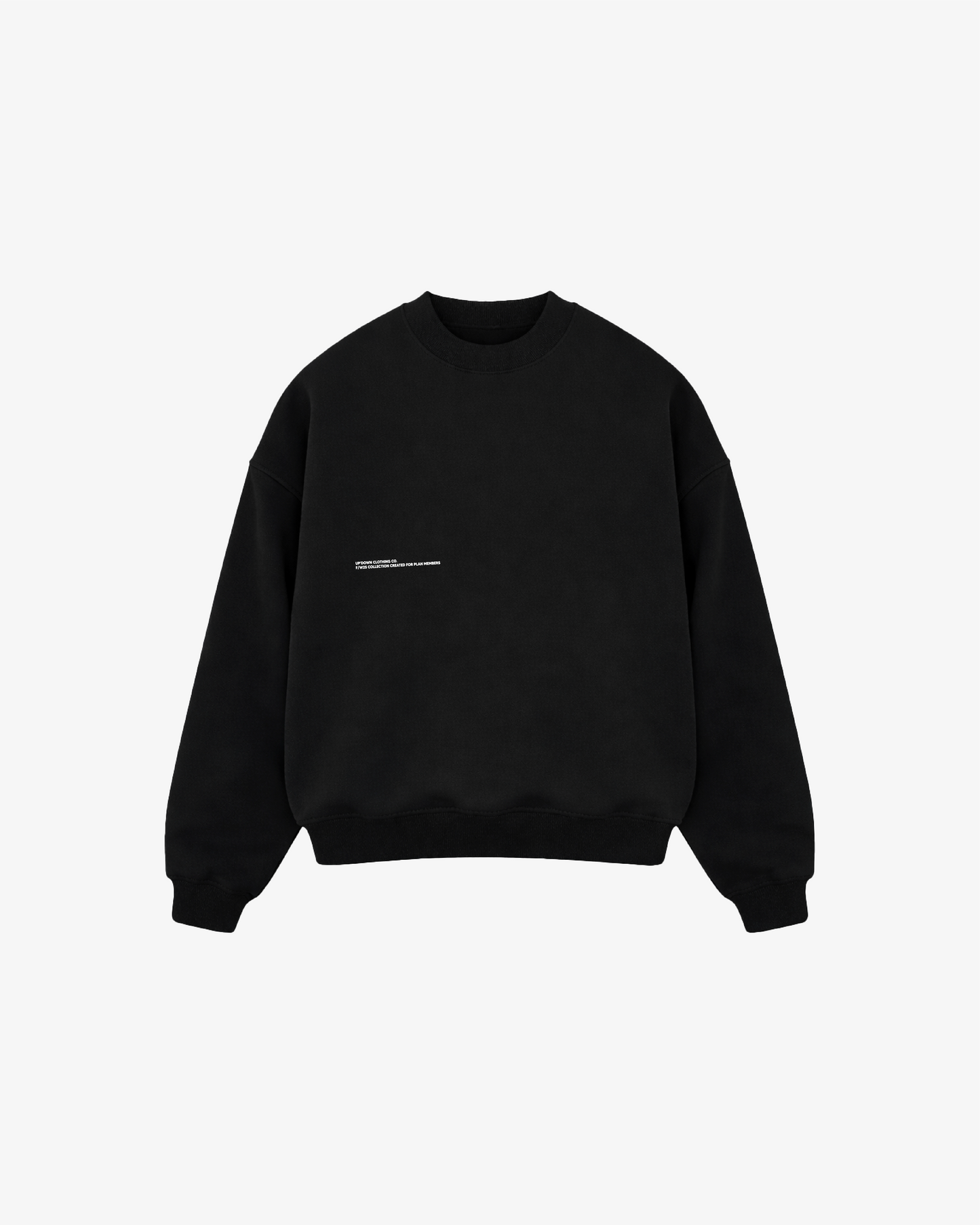 CREWNECK PLAN MEMBER — NOIR