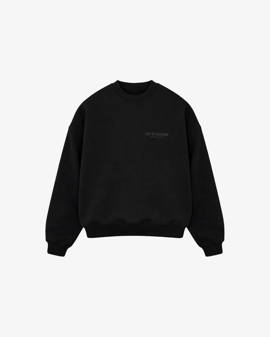 CREWNECK SIGNATURE — NOIR