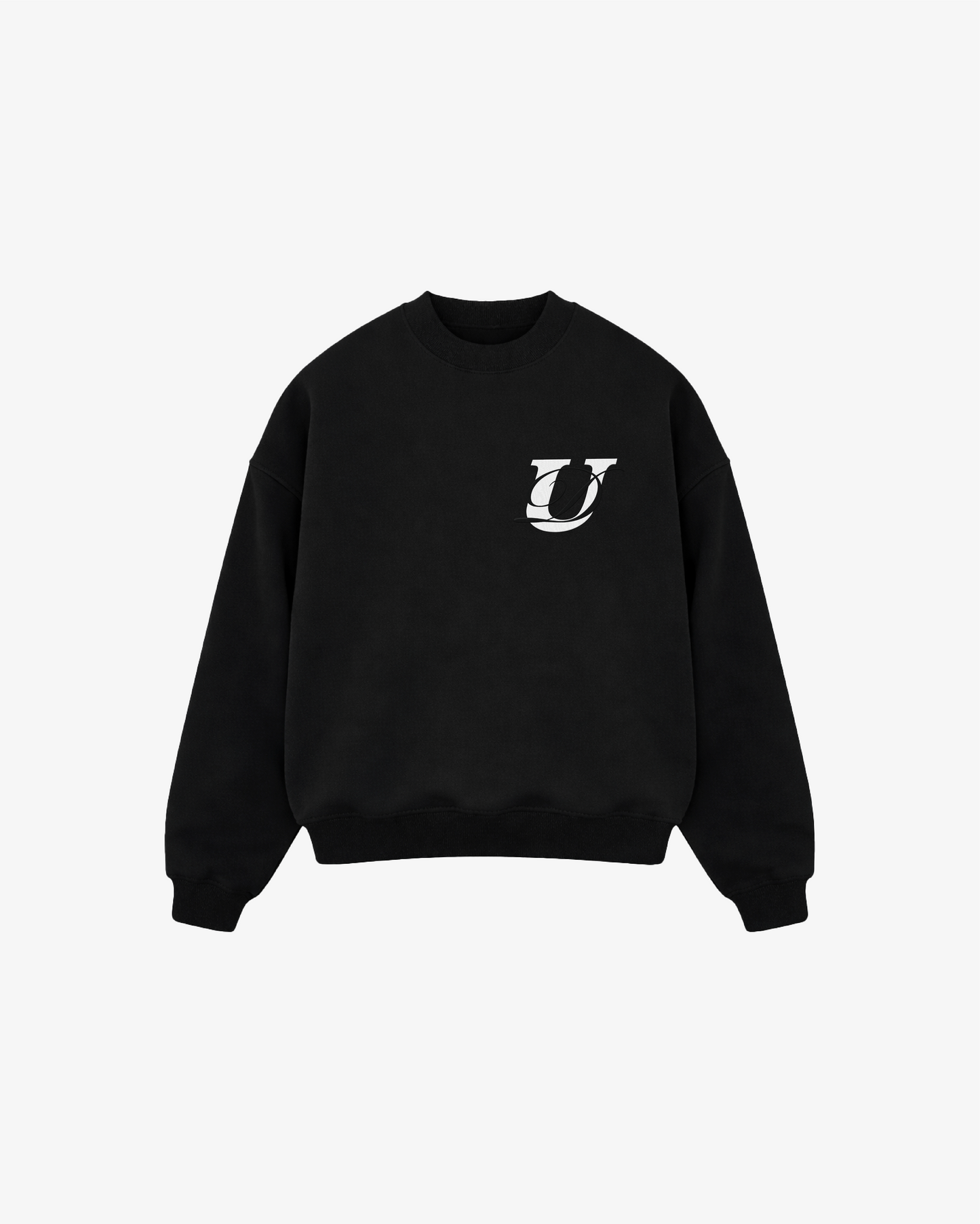 CREWNECK LUXURY — NOIR