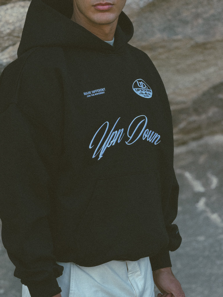 HOODIE BRODÉ — NOIR