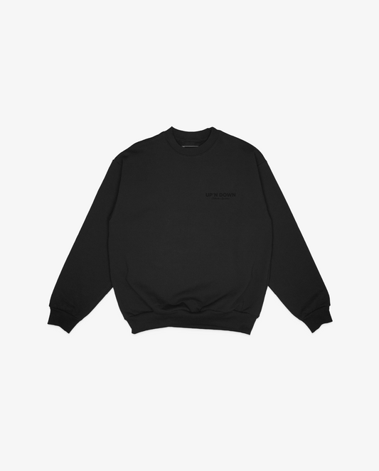 CREWNECK SIGNATURE — NOIR
