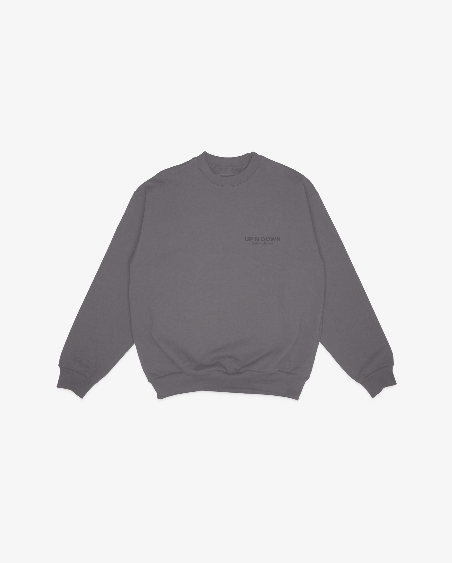 CREWNECK SIGNATURE — CHARCOAL