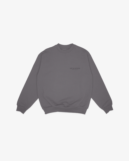 CREWNECK SIGNATURE — CHARCOAL