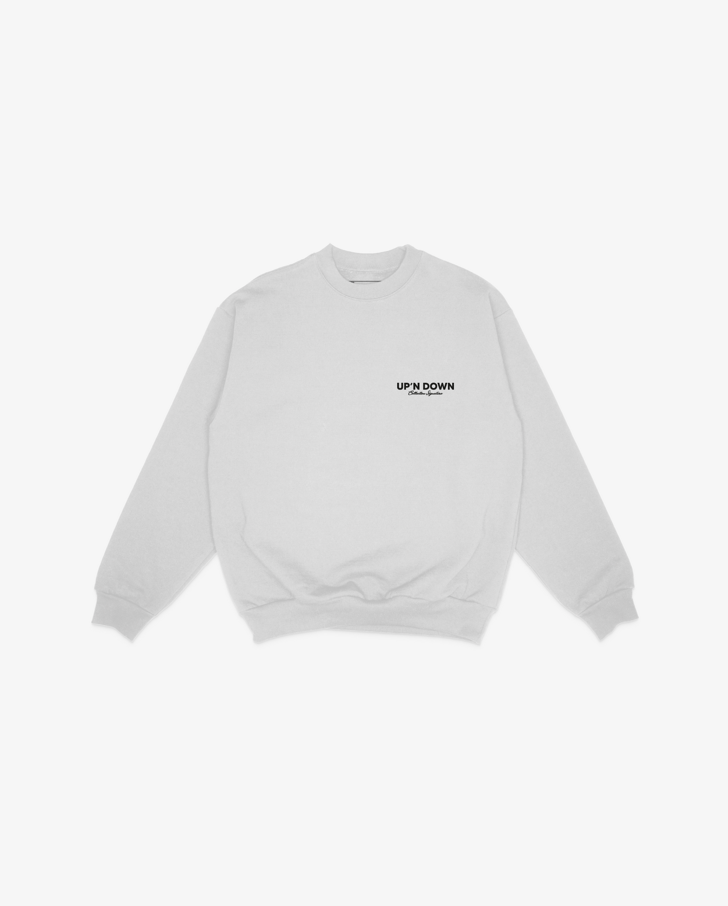 CREWNECK SIGNATURE — GRIS CENDRÉ