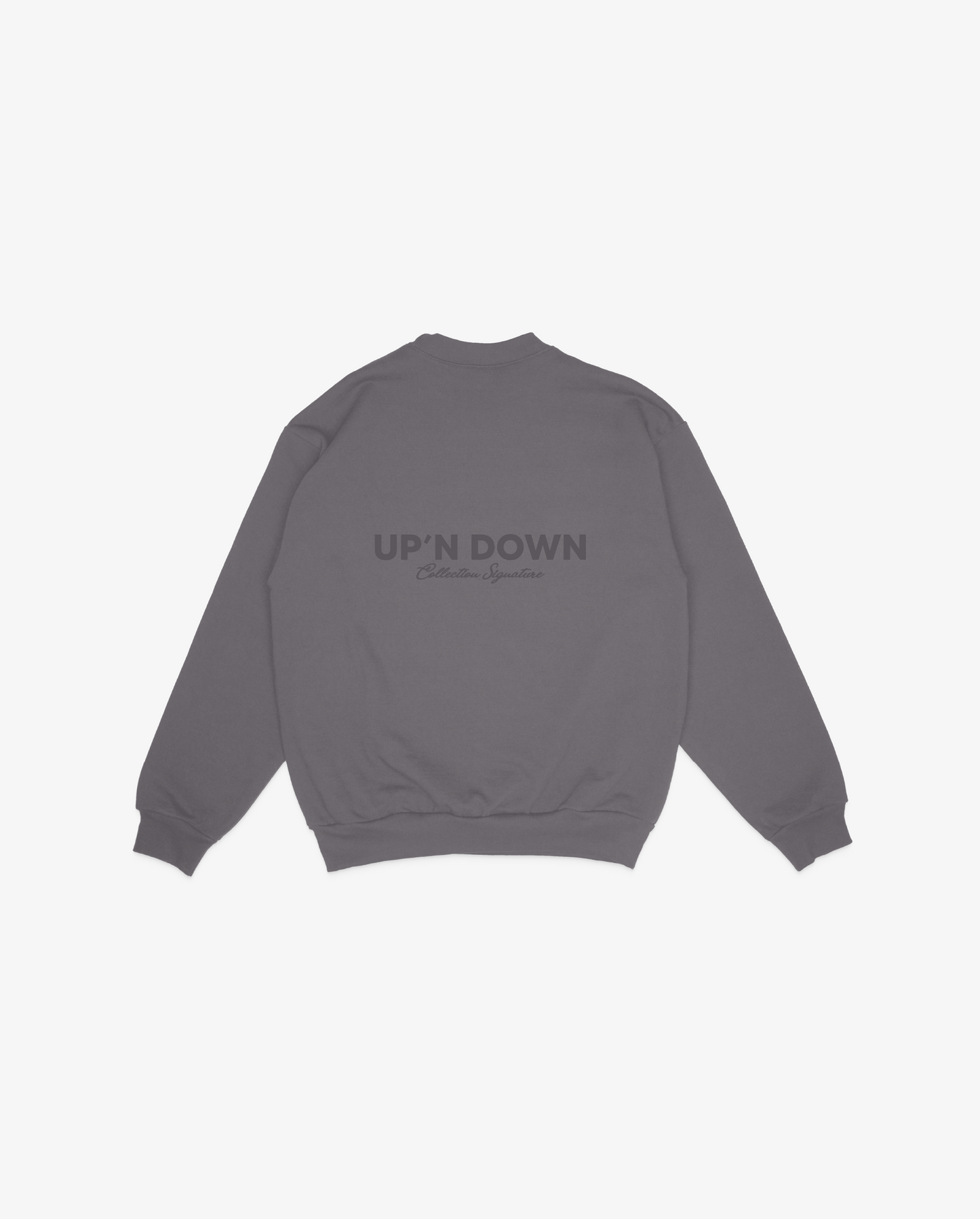 CREWNECK SIGNATURE — CHARCOAL