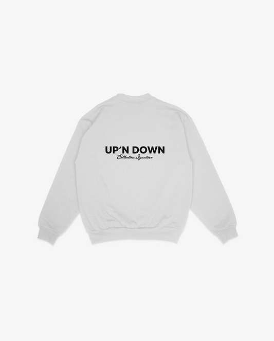 CREWNECK SIGNATURE — GRIS CENDRÉ