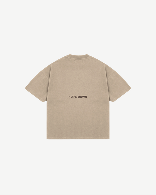 T-SHIRT OVERSIZED - TAUPE
