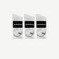 3-Pack Bamboo Sock — Blanc