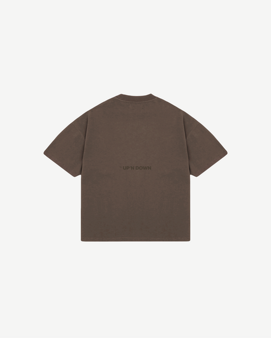 T-SHIRT OVERSIZED - BRUN