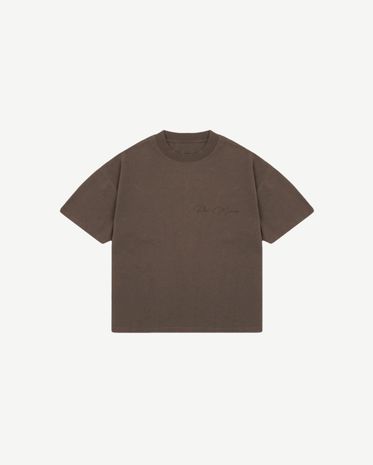 T-SHIRT OVERSIZED - BRUN