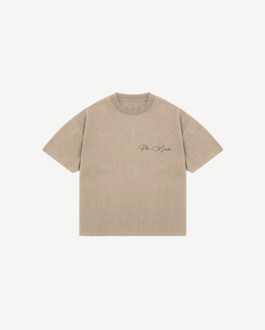 T-SHIRT OVERSIZED - TAUPE