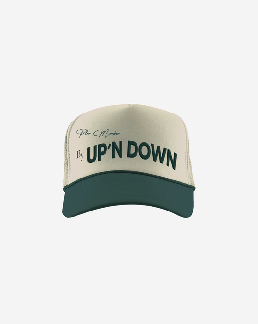 TRUCKER HAT — CRÈME/VERT