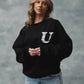 CREWNECK LUXURY — NOIR