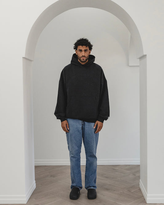 HOODIE BRODÉ — NOIR